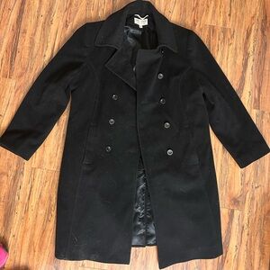 Vintage Larry Levine long black coat